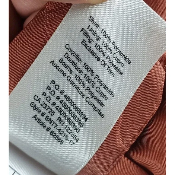 WILFRED Free Avion Bomber Jacket Womens Small Dark Peach Cropped Aritzia - Picture 7 of 16